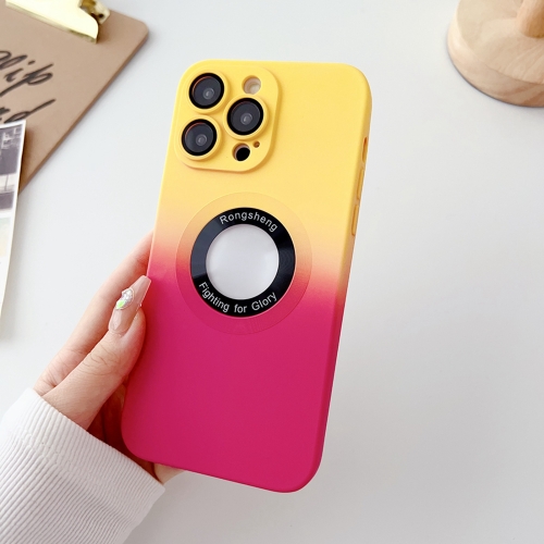 

For iPhone 13 Pro Two-color Gradient MagSafe TPU Phone Case(Yellow+Red)