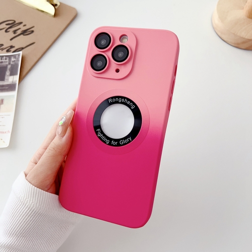 

For iPhone 11 Pro Two-color Gradient MagSafe TPU Phone Case(Pink+Red)