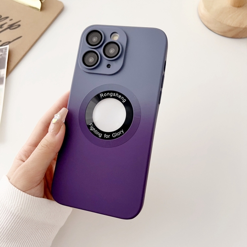 

For iPhone 11 Pro Two-color Gradient MagSafe TPU Phone Case(Gray+Purple)
