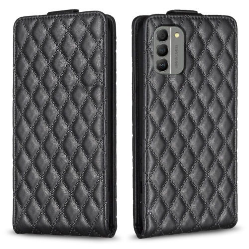 

For Nokia G310 Diamond Lattice Vertical Flip Leather Phone Case(Black)