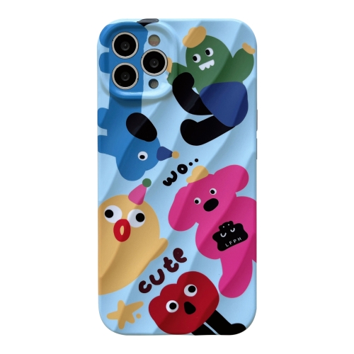 

For iPhone 14 Pro Max 2 in 1 Minimalist Pattem PC Shockproof Phone Case(Animal illustration)