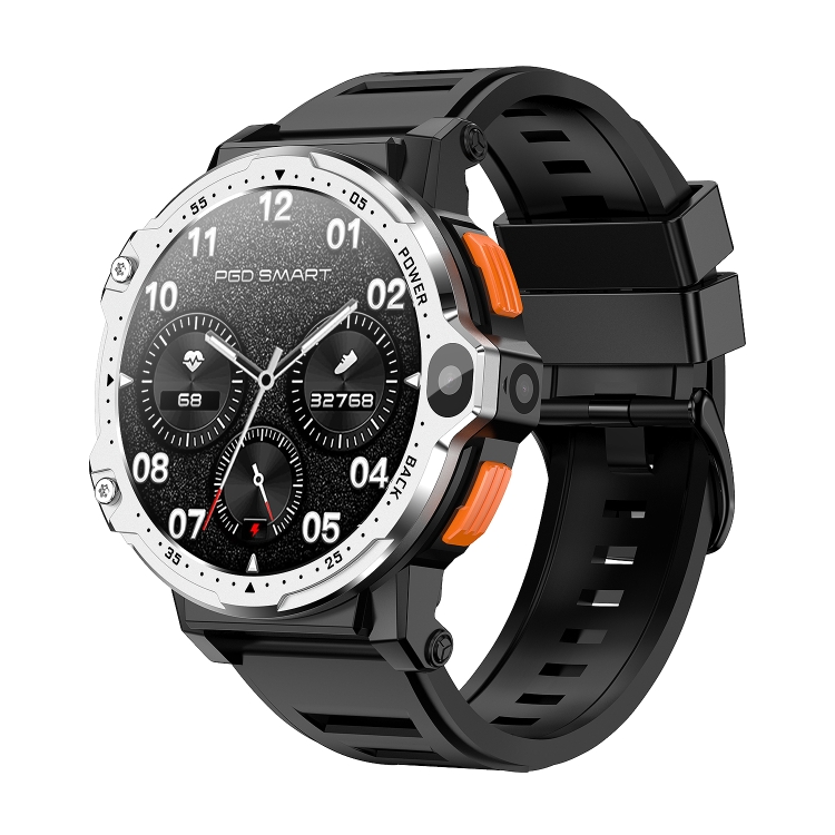 

ZGP PG999 1.54 inch HD Round Screen 4G Smart Watch Android 8.1, Specification:4GB+64GB(Silver)