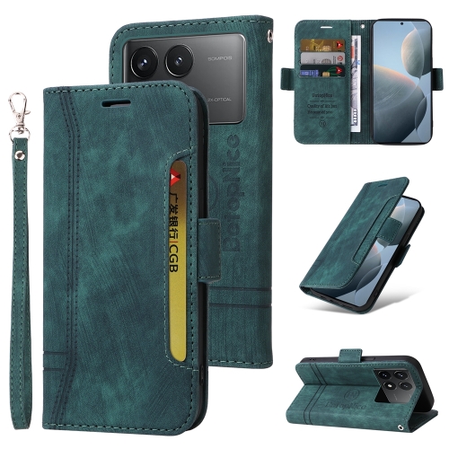 

For Xiaomi Redmi K70 / K70 Pro 5G BETOPNICE Dual-side Buckle Leather Phone Case(Green)