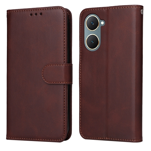 

For vivo Y03 4G Classic Calf Texture Flip Leather Phone Case(Brown)