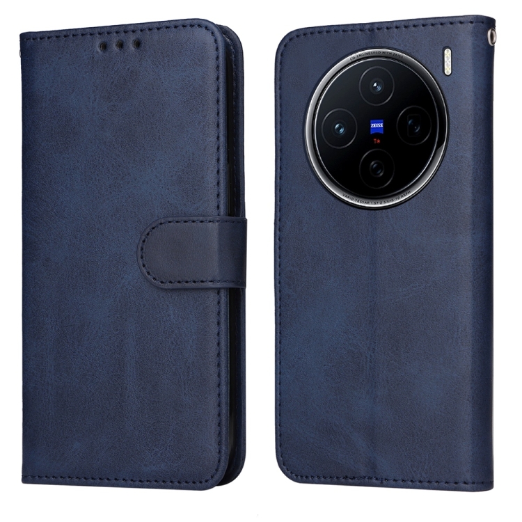 

For vivo X200 Classic Calf Texture Flip Leather Phone Case(Blue)
