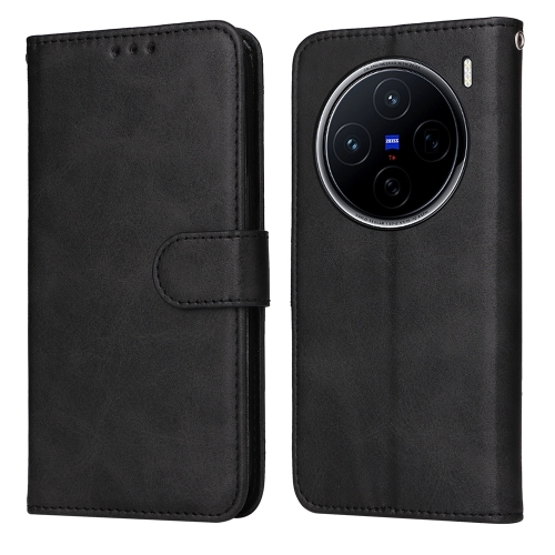 

For vivo X200 Classic Calf Texture Flip Leather Phone Case(Black)