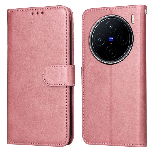 

For vivo X200 Classic Calf Texture Flip Leather Phone Case(Rose Gold)