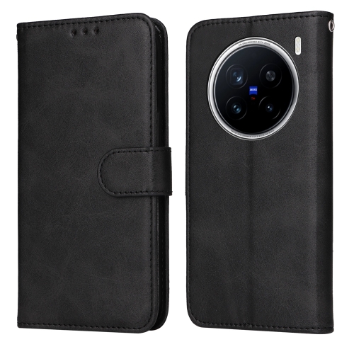 

For vivo X200 Pro Classic Calf Texture Flip Leather Phone Case(Black)