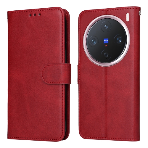 

For vivo X200 Pro mini Classic Calf Texture Flip Leather Phone Case(Red)