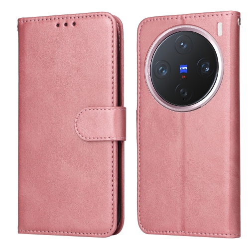 

For vivo X200 Pro mini Classic Calf Texture Flip Leather Phone Case(Rose Gold)