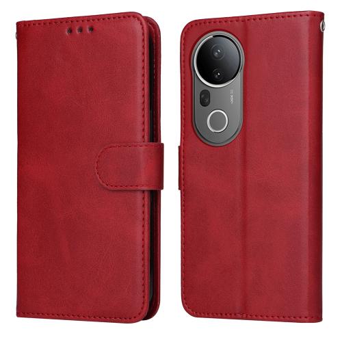 

For vivo S20 Pro Classic Calf Texture Flip Leather Phone Case(Red)