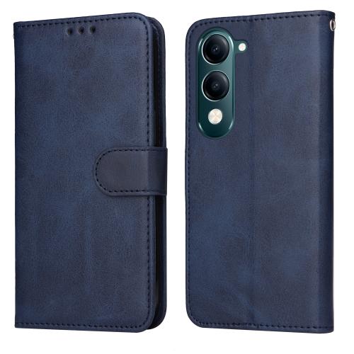 

For vivo Y29s 5G / Y04 4G Classic Calf Texture Flip Leather Phone Case(Blue)