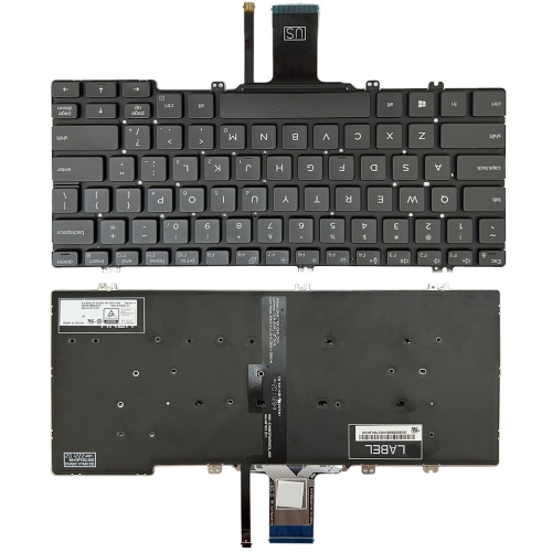 

For Dell Latitude 7300 5300 5200 US Version Backlight Laptop Keyboard(Black)