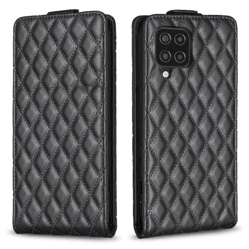 

For Samsung Galaxy A32 5G Diamond Lattice Vertical Flip Leather Phone Case(Black)