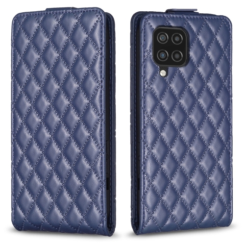 

For Samsung Galaxy A32 5G Diamond Lattice Vertical Flip Leather Phone Case(Blue)