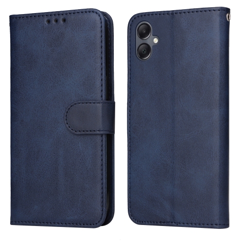 

For Samsung Galaxy A05 Classic Calf Texture Flip Leather Phone Case(Blue)
