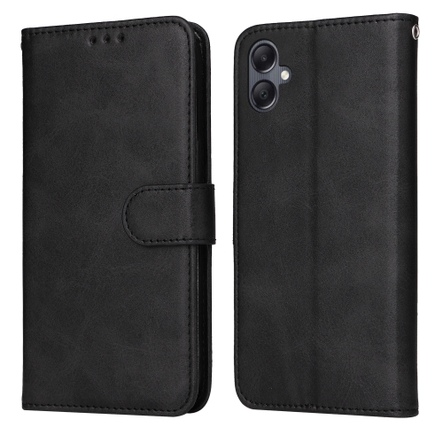 

For Samsung Galaxy A05 Classic Calf Texture Flip Leather Phone Case(Black)