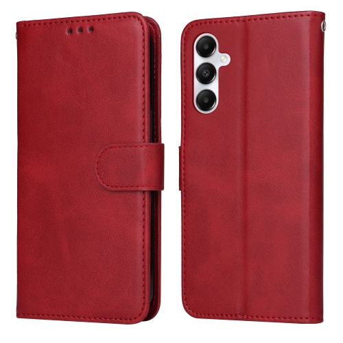

For Samsung Galaxy A05s Classic Calf Texture Flip Leather Phone Case(Red)