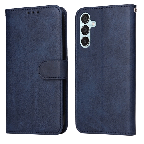 

For Samsung Galaxy M15 5G / F15 5G Classic Calf Texture Flip Leather Phone Case(Blue)