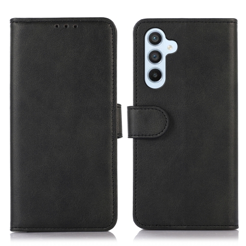 

For Samsung Galaxy A15 Cow Texture Leather Phone Case(Black)