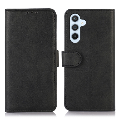 

For Samsung Galaxy A35 5G Cow Texture Leather Phone Case(Black)