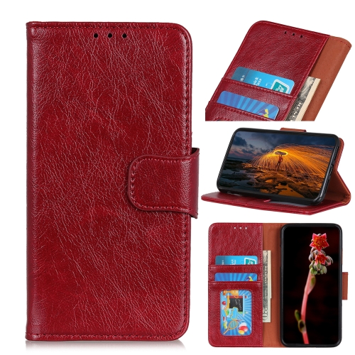 

For Samsung Galaxy M34 5G Nappa Texture Leather Phone Case(Red)