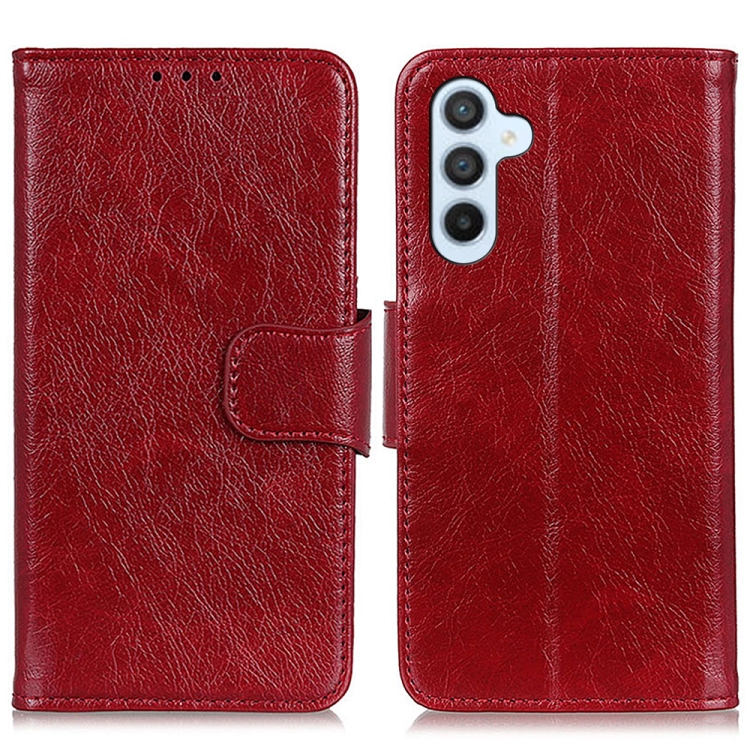 

For Samsung Galaxy A15 Nappa Texture Leather Phone Case(Red)