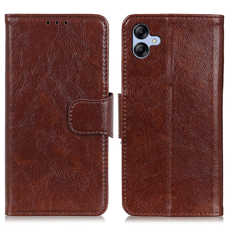 

For Samsung Galaxy A05 4G Nappa Texture Leather Phone Case(Brown)