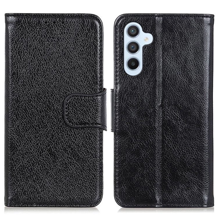 

For Samsung Galaxy A55 5G Nappa Texture Leather Phone Case(Black)