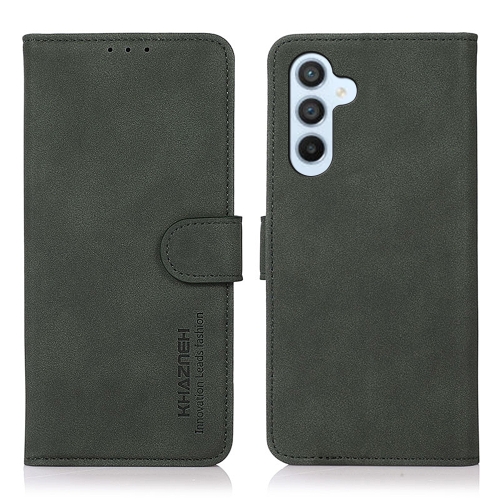 

For Samsung Galaxy A15 KHAZNEH Matte Texture Leather Phone Case(Green)