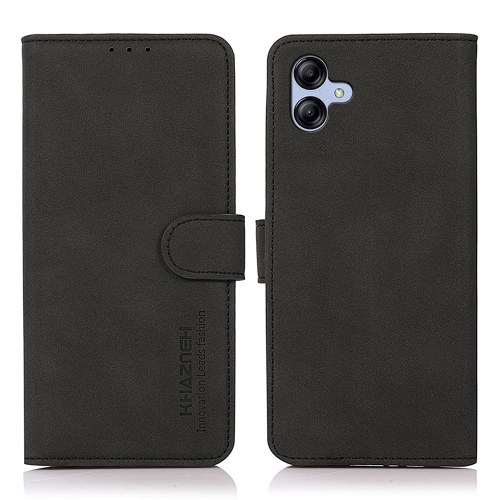 

For Samsung Galaxy A05 4G KHAZNEH Matte Texture Leather Phone Case(Black)