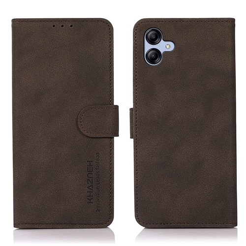 

For Samsung Galaxy A05 4G KHAZNEH Matte Texture Leather Phone Case(Brown)