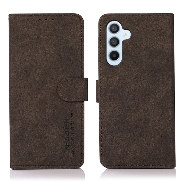 

For Samsung Galaxy A05s 4G KHAZNEH Matte Texture Leather Phone Case(Brown)