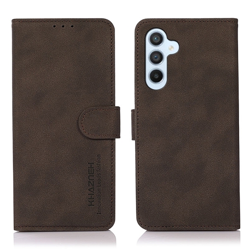 

For Samsung Galaxy A35 5G KHAZNEH Matte Texture Leather Phone Case(Brown)