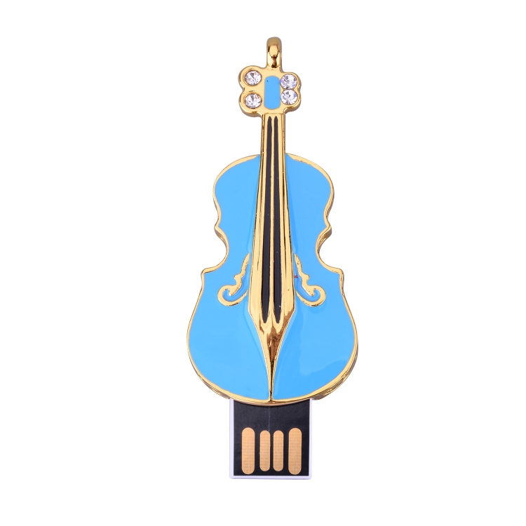 SUNSKY - 16GB Violin Shape USB Flash Drive U Disk(Blue)