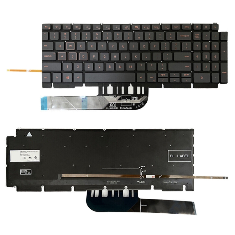 

For Dell Latitude 7400 3400 5400 7410 5401 Spanish Version Backlight Laptop Keyboard(Black)