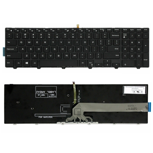 

Backlight Laptop Keyboard For Dell 15-9550 / 15-3000 / 15-5542(White Word)