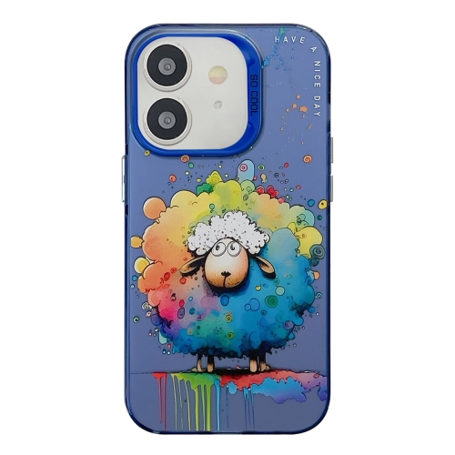 

For iPhone 11 Animal Pattern Oil Painting Series PC + TPU Phone Case(Sheep)