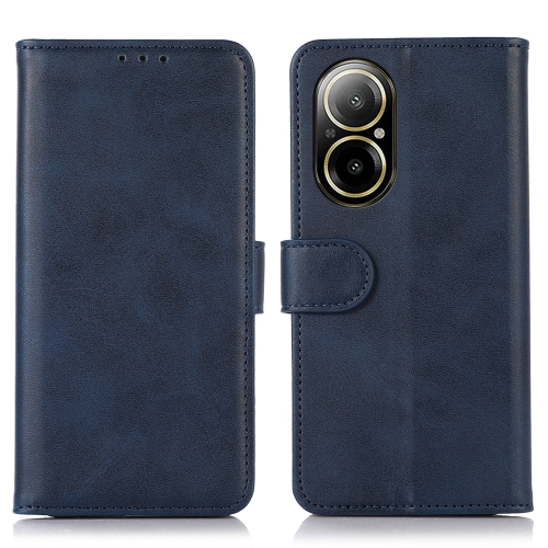 

For Realme C67 4G Cow Texture Flip Leather Phone Case(Blue)