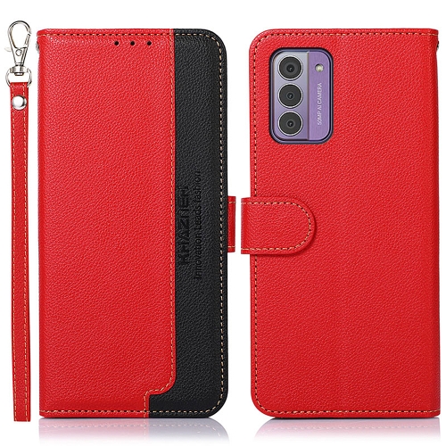 

For Nokia G42 KHAZNEH Litchi Texture Leather RFID Phone Case(Red)