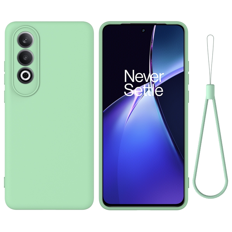 

For OnePlus Nord CE4 Pure Color Liquid Silicone Shockproof Phone Case(Green)