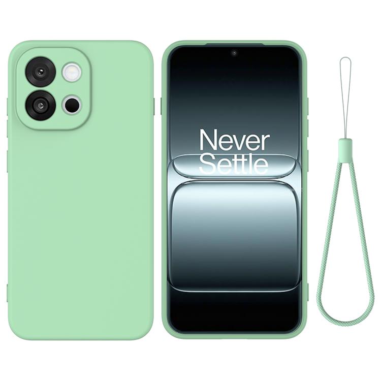 

For OnePlus 13T / 13s Pure Color Liquid Silicone Shockproof Phone Case(Green)