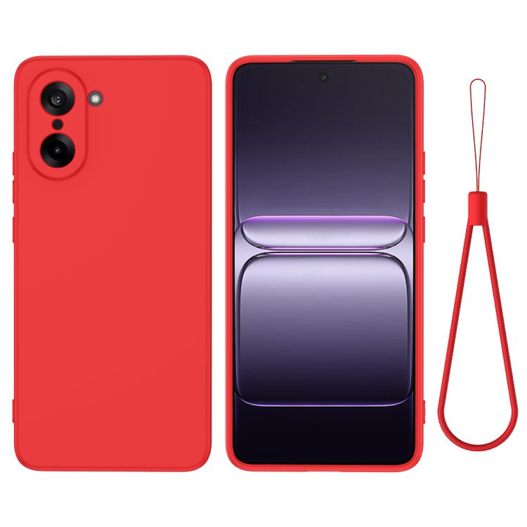 

For OnePlus Nord CE5 / Ace 5 Racing Solid Color Liquid Silicone Dropproof Full Coverage Phone Case(Red)
