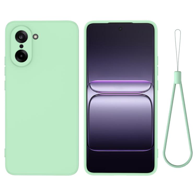 

For OnePlus Nord CE5 / Ace 5 Racing Solid Color Liquid Silicone Dropproof Full Coverage Phone Case(Green)