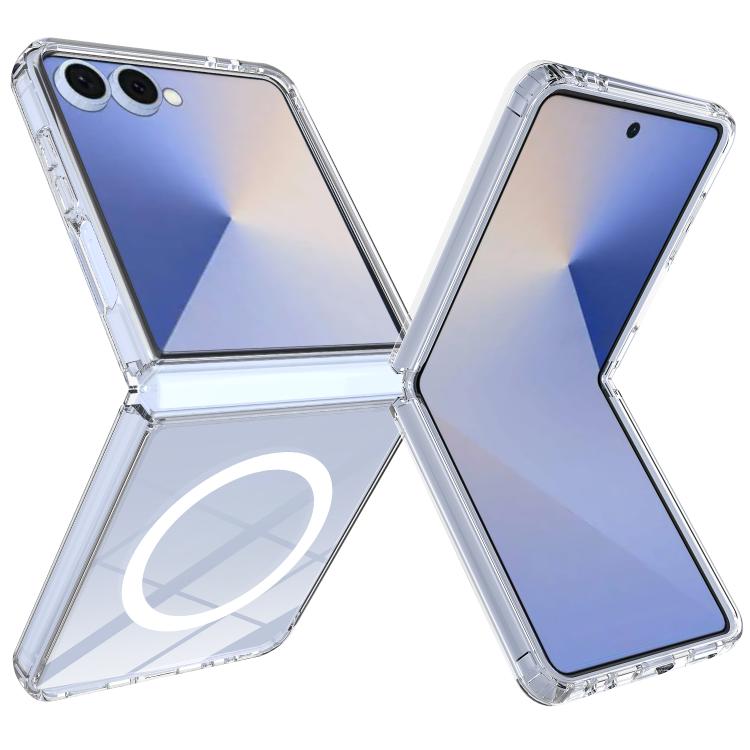 

For Samsung Galaxy Z Flip7 5G MagSafe Transparent Acrylic Phone Case