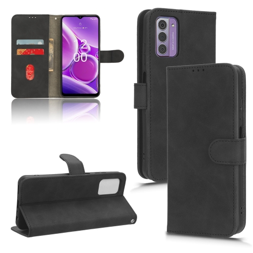 

For Nokia G42 Skin Feel Magnetic Flip Leather Phone Case(Black)