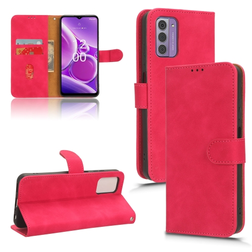 

For Nokia G42 Skin Feel Magnetic Flip Leather Phone Case(Rose Red)
