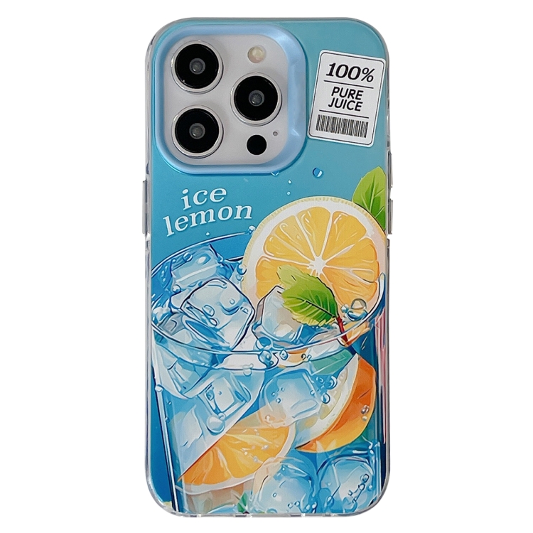 

For iPhone 14 Pro Orange TPU Phone Case(Blue)