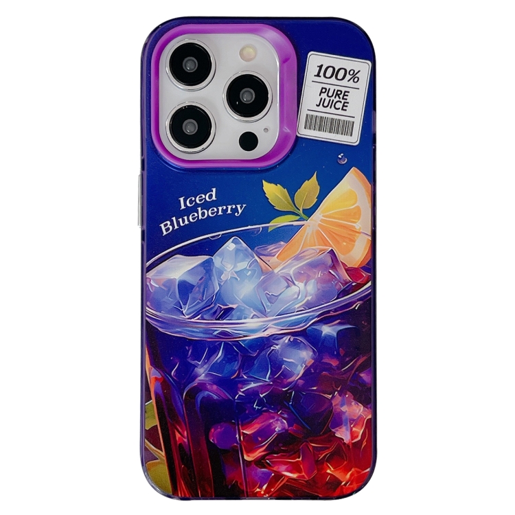 

For iPhone 13 Pro Max Orange TPU Phone Case(Purple)