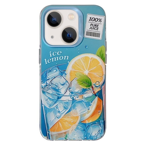 

For iPhone 13 Orange TPU Phone Case(Blue)